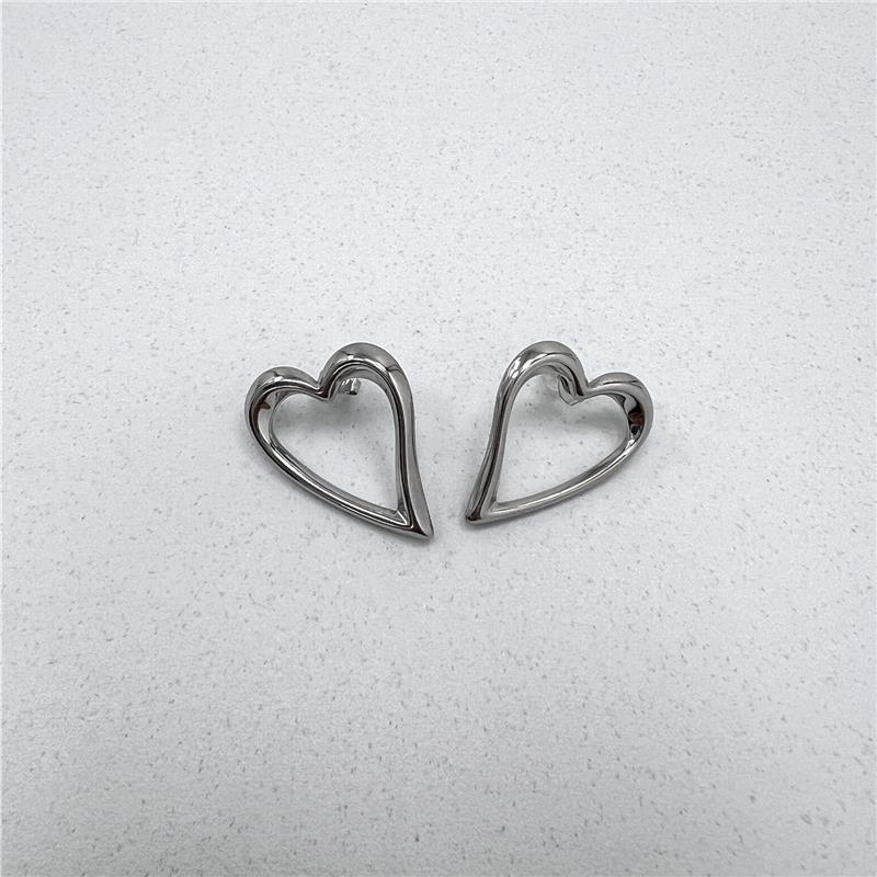 orecchino a forma di cuore twin